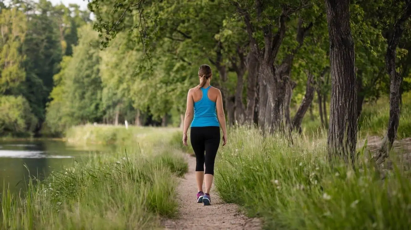 gérer tension normale chez la femme  en marchant