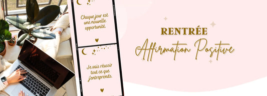 Bannière Affirmation positive spécial rentrée