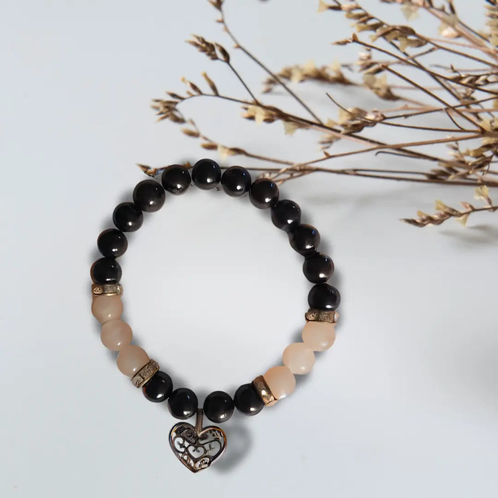 Bracelet Quartz rose et Grenat L'atelier d'élune