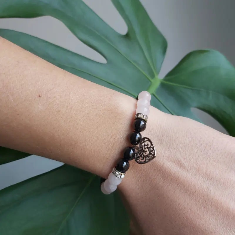 Bracelet Grenat Femme avec Quartz Ros