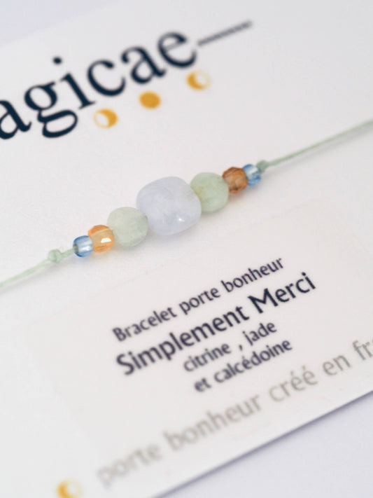 Bracelet SIMPLEMENT MERCI  porte-bonheur - RelaxScent