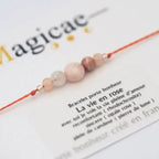 Bracelet porte bonheur Femme en pierres naturelles La vie en rose