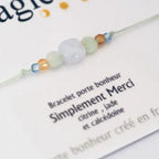 Bracelet porte bonheur Femme en pierres naturelles Simplement Merci