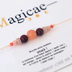 Bracelet porte bonheur Femme en pierres naturelles Smack