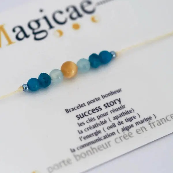 Bracelet porte bonheur Femme en pierres naturelles Sucess Story
