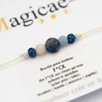 Bracelet porte bonheur femme pierres naturelles F.ck