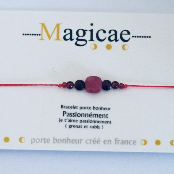 Bracelet porte bonheur en pierres naturelles