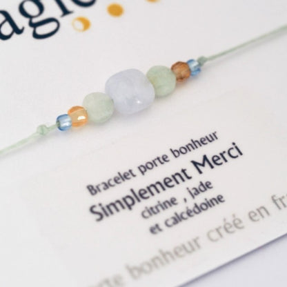 Bracelet porte bonheur en pierres naturelles