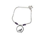 Bracelet Femme Loup - Animal Totem  - Améthyste