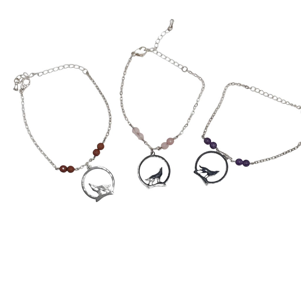 Bracelet Femme Loup - Animal Totem -Trio