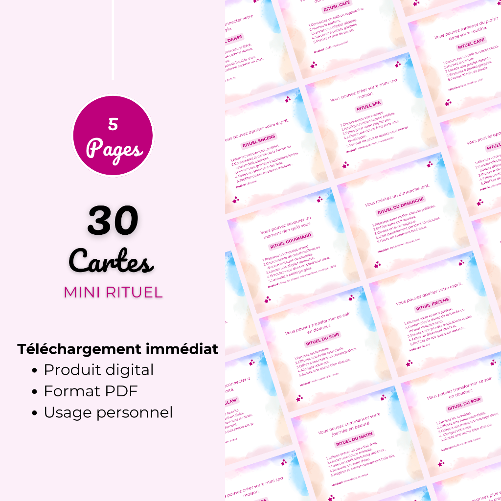 30 Cartes - Mini Rituel