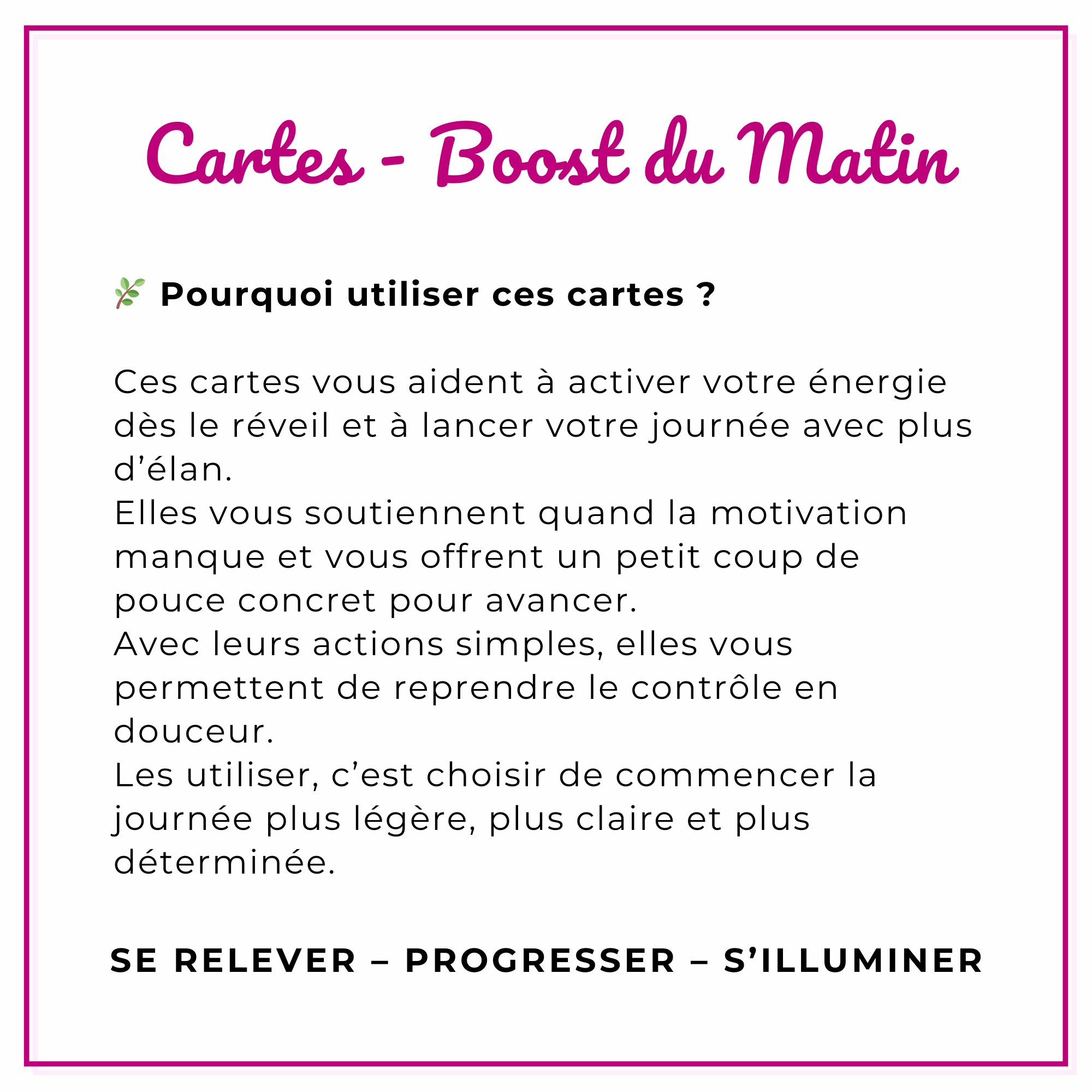 60 Cartes Motivantes - Boost du Matin