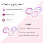 60 cartes Affirmation Positive à imprimer