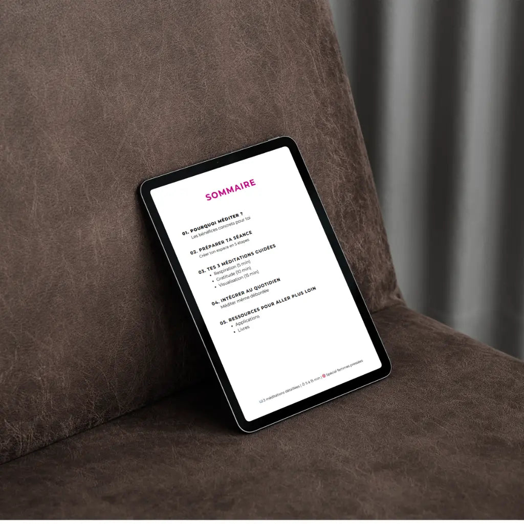 Ebook gratuit : courte méditation pour retrouver le calme en 15 minutes