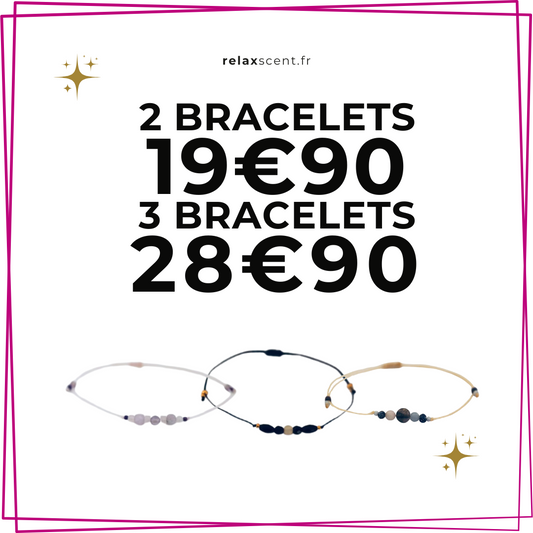 Bracelet porte bonheur en pierres naturelles