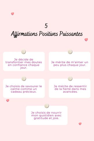 100 affirmations positives puissantes pour retrouver confiance et sérénité