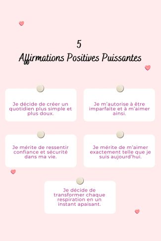100 affirmations positives puissantes pour retrouver confiance et sérénité