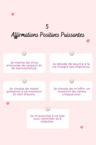 100 affirmations positives puissantes pour retrouver confiance et sérénité