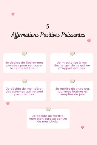 100 affirmations positives puissantes pour retrouver confiance et sérénité