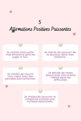 100 affirmations positives puissantes pour retrouver confiance et sérénité