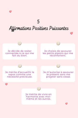 100 affirmations positives puissantes pour retrouver confiance et sérénité