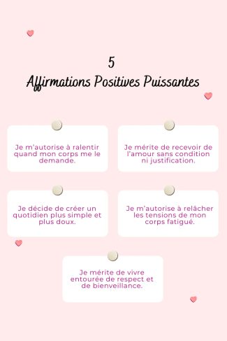 100 affirmations positives puissantes pour retrouver confiance et sérénité