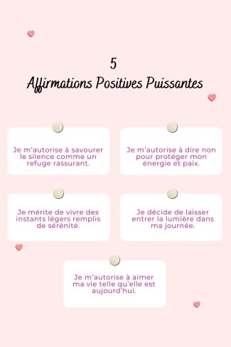 100 affirmations positives puissantes pour retrouver confiance et sérénité
