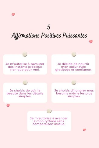 100 affirmations positives puissantes pour retrouver confiance et sérénité