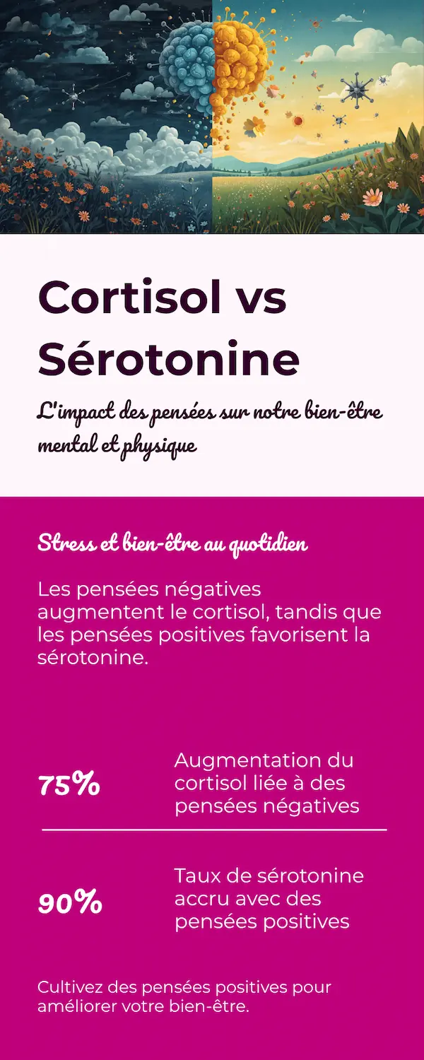 schéma simple cerveau biais de négativité pensées négatives versus pensées positives